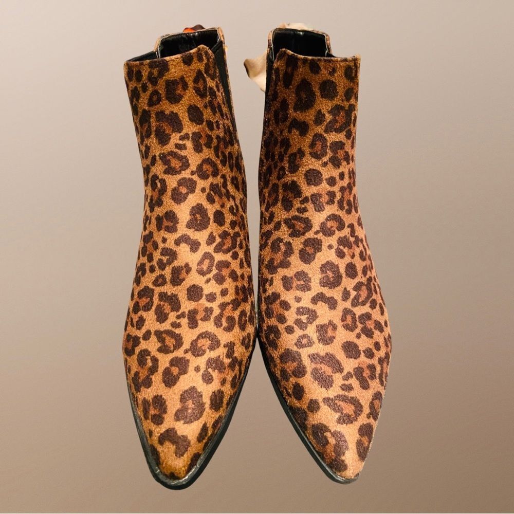 A.N.A A New Approach. Block Heel Bootie Cheetah/L… - image 4